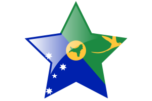 Christmas Island Flag Star Icon flag
