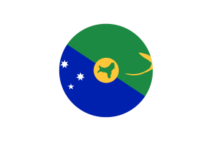 Christmas Island Flag Circle Vector Free flag