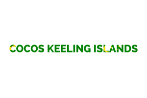 Cocos (Keeling) Islands Text Art flag