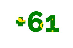 Cocos (Keeling) Islands Calling Code flag