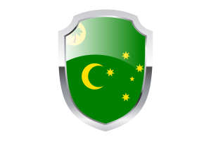 Cocos (Keeling) Islands Shield Logo flag