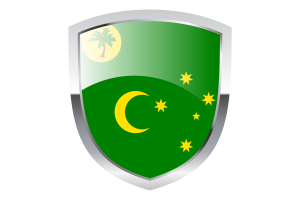 National Flag of Cocos (Keeling) Islands Clipart flag