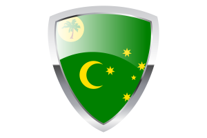 Cocos (Keeling) Islands Shield Flag flag