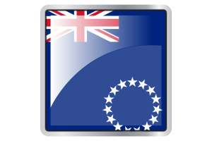 Cook Islands Flag Square icon flag