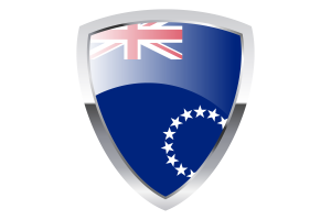 Cook Islands Shield Flag flag