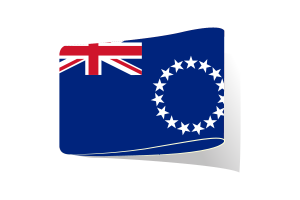 Cook Islands Flag Illustration Clipart flag