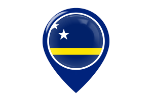 Curaçao Flag Map Pin Icon flag