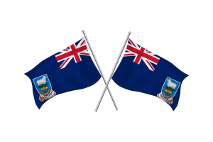 Falkland Islands Waving Friendship Flag flag