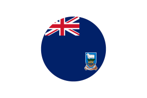 Falkland Islands Flag Circle Vector Free flag
