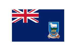 Falkland Islands Flag Triangle Vector Illustration flag