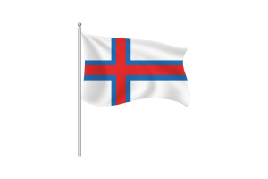 Clipart della bandiera delle Isole Faroe flag