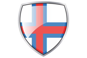 Scudo araldico della bandiera delle Isole Faroe flag
