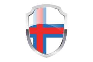 Logo scudo delle Isole Faroe flag