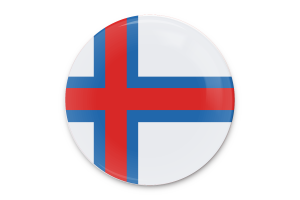 Arte vettoriale della bandiera delle Isole Faroe flag