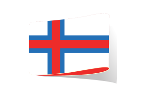 Clipart dell'illustrazione della bandiera delle Isole Faroe flag
