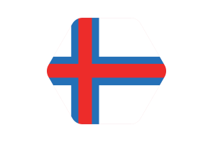 Illustrazione vettoriale della bandiera delle Isole Faroe flag