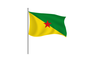 French Guiana Flag Clipart flag