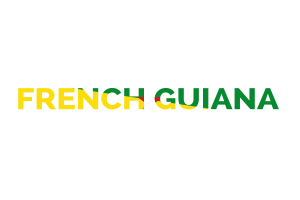French Guiana Text Art flag