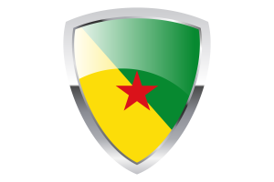 French Guiana Shield Flag flag