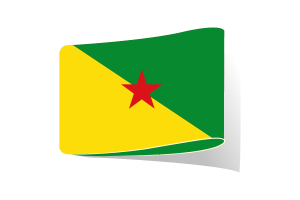 French Guiana Flag Illustration Clipart flag
