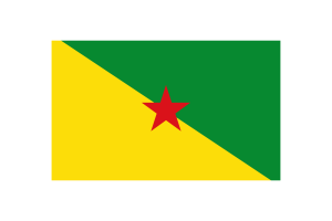 French Guiana Flag Triangle Vector Illustration flag