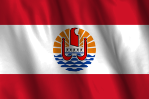 Drapeau national de la Polynésie française flag