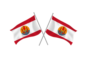Drapeau d'amitié flottant de la Polynésie française flag