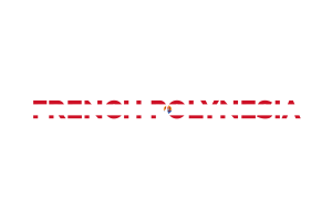Art textuel de la Polynésie française flag