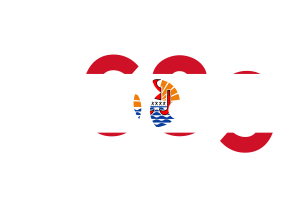 Code d'appel de la Polynésie française flag