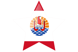 Icône étoile du drapeau de la Polynésie française flag