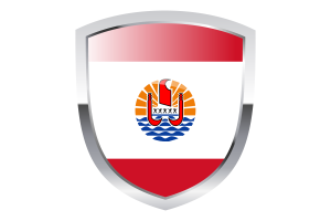 Clipart du drapeau national de la Polynésie française flag