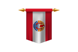 Emblème de la Polynésie française flag