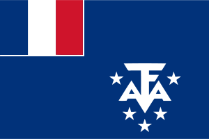 Drapeau des Terres australes et antarctiques françaises flag