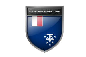 Drapeau des Terres australes et antarctiques françaises flag