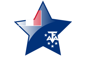 Icône étoile du drapeau des Terres australes et antarctiques françaises flag