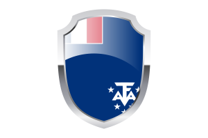 Logo écusson des Terres australes et antarctiques françaises flag