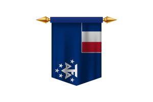Emblème des Terres australes et antarctiques françaises flag