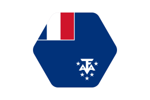 Illustration vectorielle du drapeau des Terres australes et antarctiques françaises flag