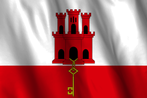 National Flag of Gibraltar flag