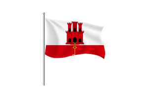 Gibraltar Flag Clipart flag
