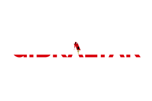 Gibraltar Text Art flag