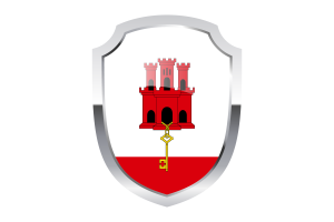Gibraltar Shield Logo flag