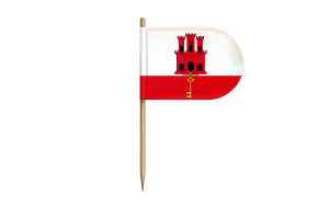Gibraltar Flag for Desk, Table flag
