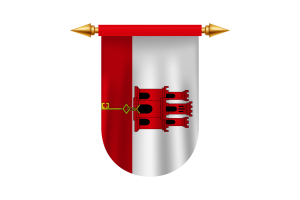 Gibraltar Flag Emblem Vector Images flag