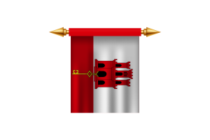 Gibraltar Emblem flag