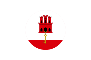 Gibraltar Flag Circle Vector Free flag