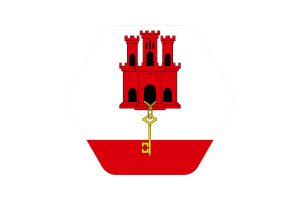 Gibraltar Flag Vector Illustration flag