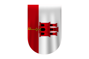 Gibraltar Flag Vector Free Dowanlod (SVG,PNG) flag