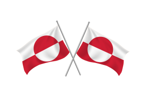 Greenland Waving Friendship Flag flag