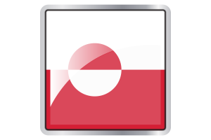 Greenland Flag Square icon flag